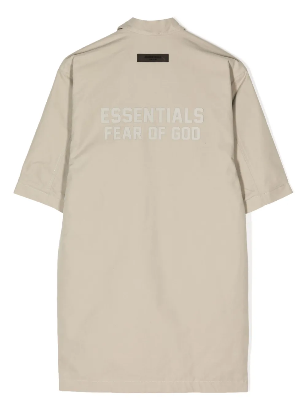 Куртка-рубашка на пуговицах с тисненым логотипом FEAR OF GOD ESSENTIALS KIDS, зеленый — фото 2