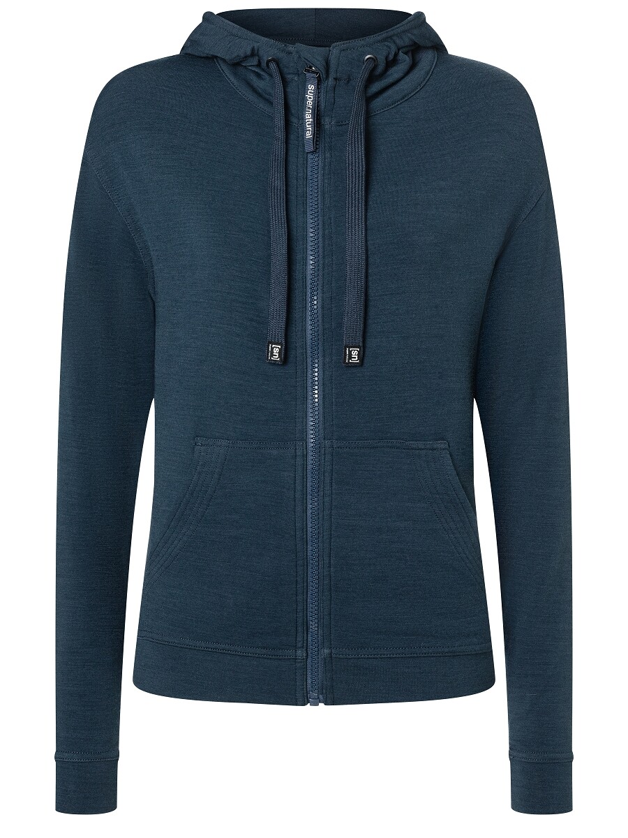 

Толстовка super.natural Merino Hoodie, синий