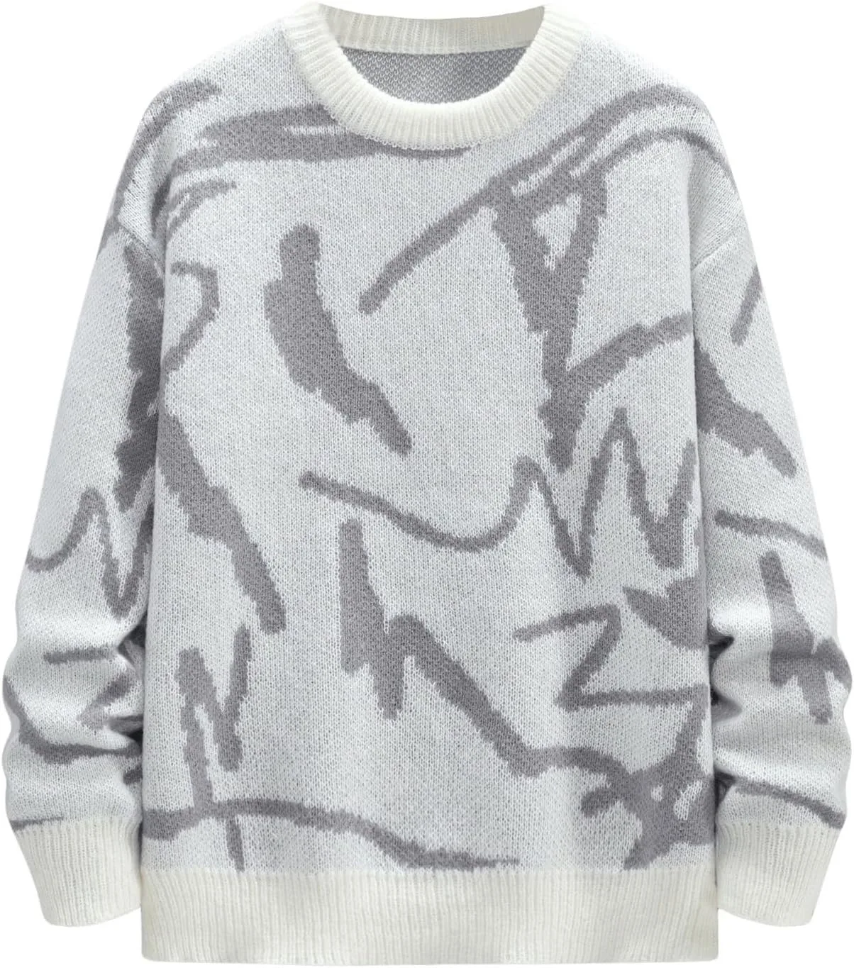 

Мужской свитер с принтом, длинный рукав, воротник-гольф WDIRARA