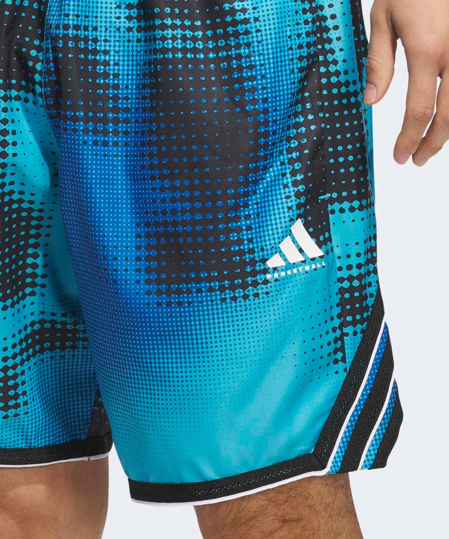 Мужские спортивные шорты adidas Crazy Light с принтом тёмно-синие — фото 3
