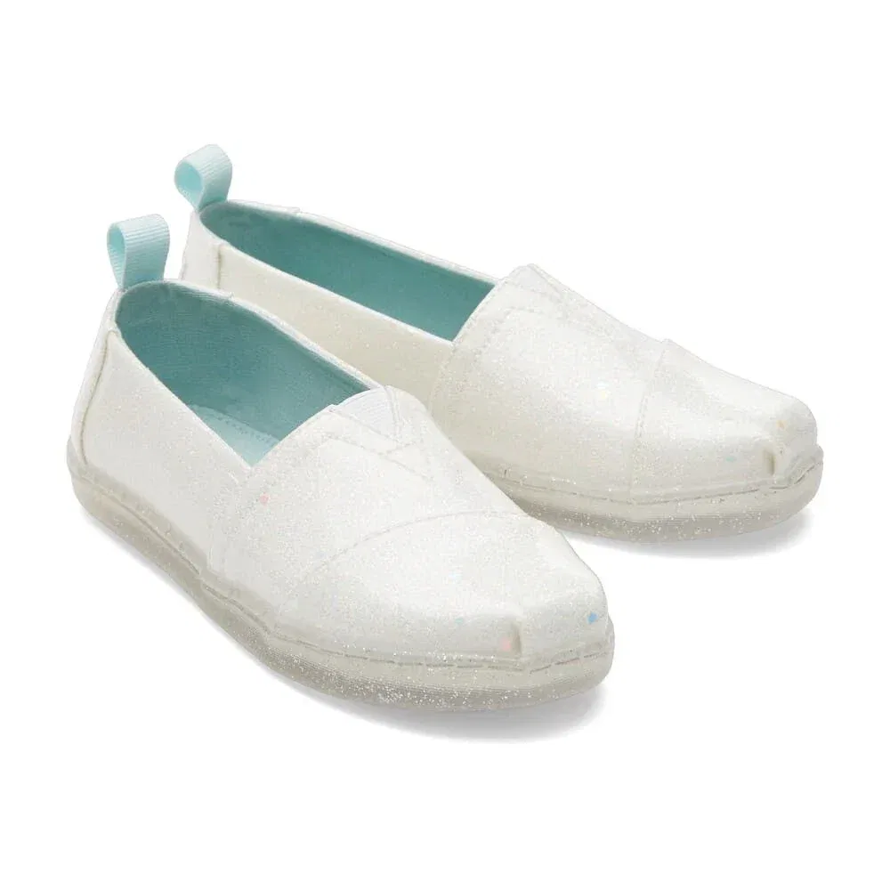 Toms Alpargata 10020624 Белые удобные повседневные туфли без шнурков ZAP1355