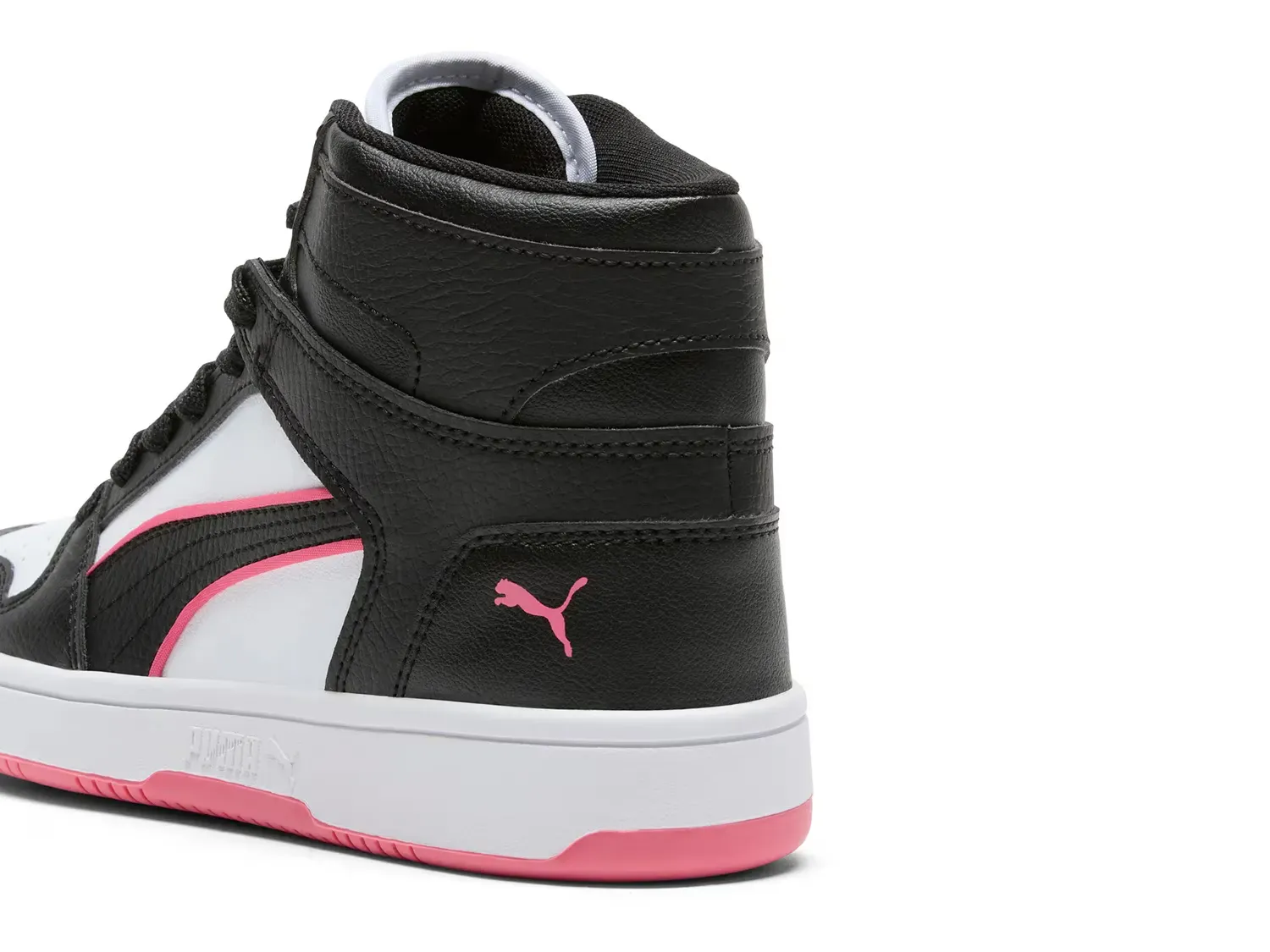 Кроссовки Rebound Layup - женские Puma, White/Black/Pink — фото 2