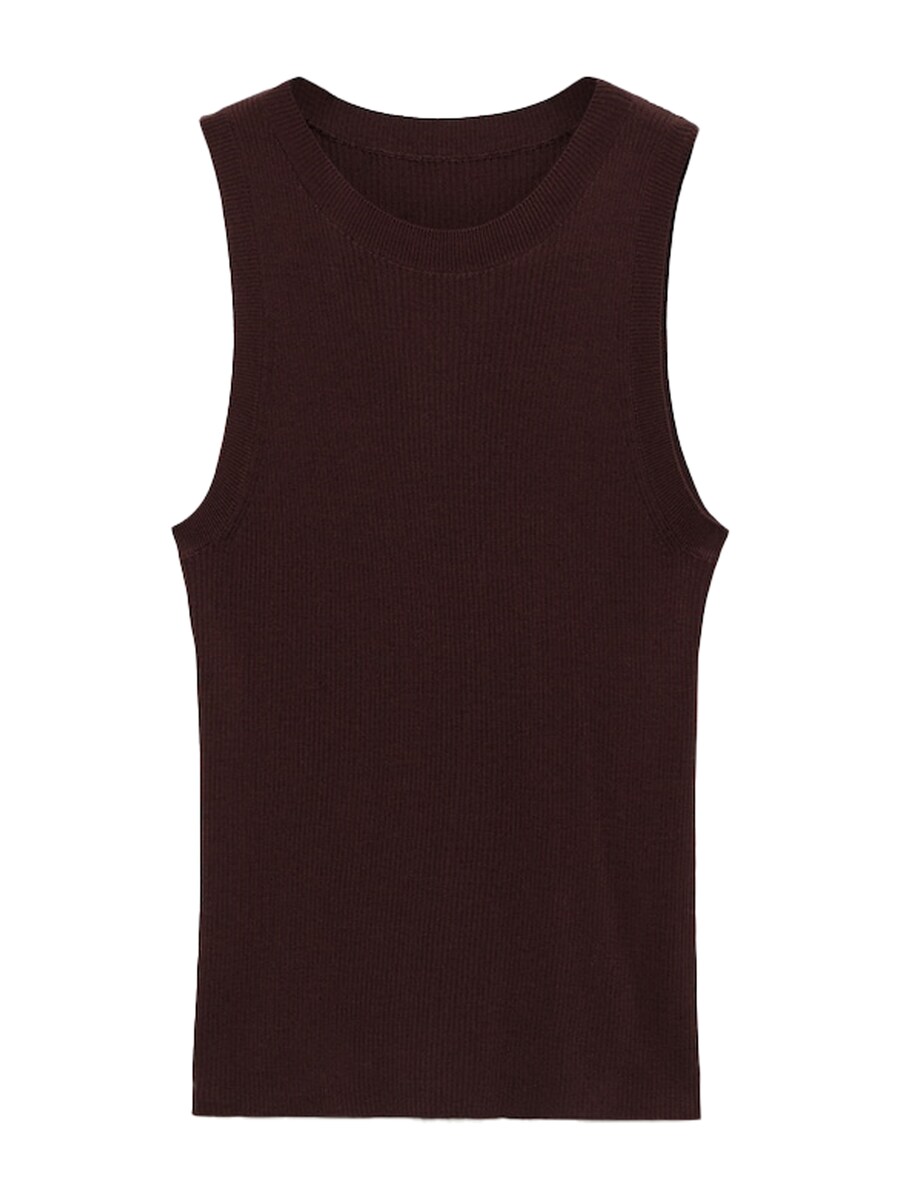 

Вязаный топ MANGO KARL, темно-коричневый