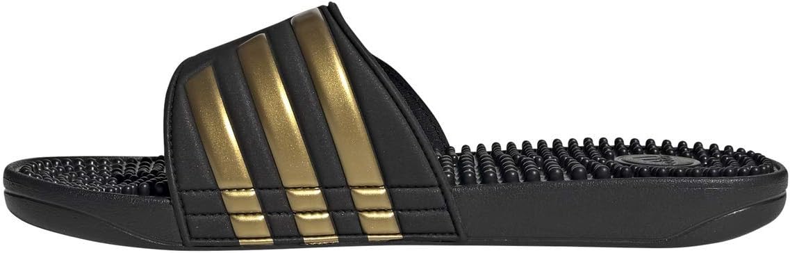 Мужские сандалии adidas Adissage Comfort Slide, черный/золотой — фото 4