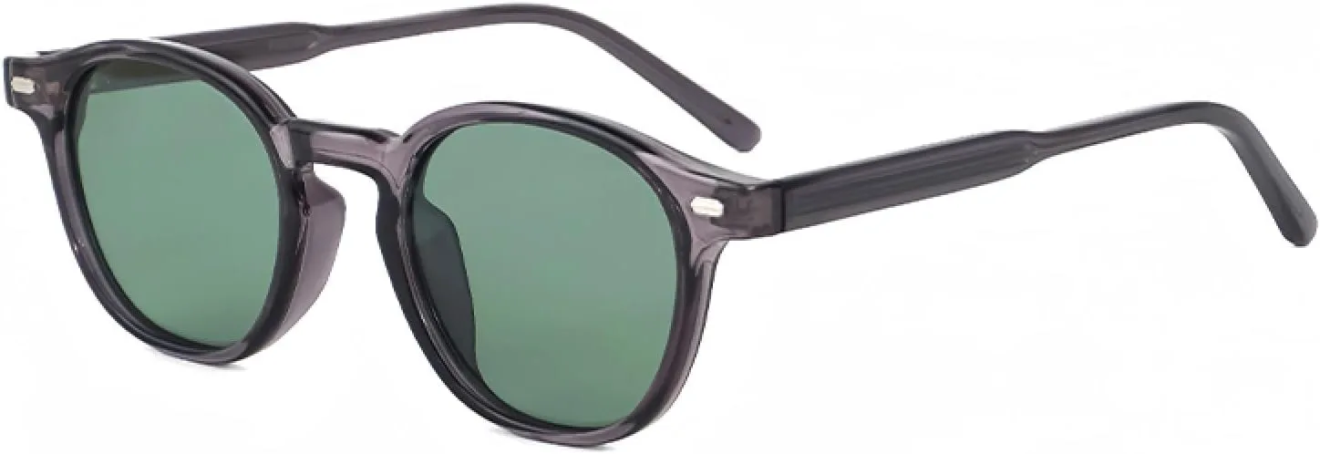 

Поляризованные круглые солнцезащитные очки для мужчин в стиле панк-ретро, ​​женские солнцезащитные очки с защитой от УФ-излучения UV400 TOIPASTN, C03 Green