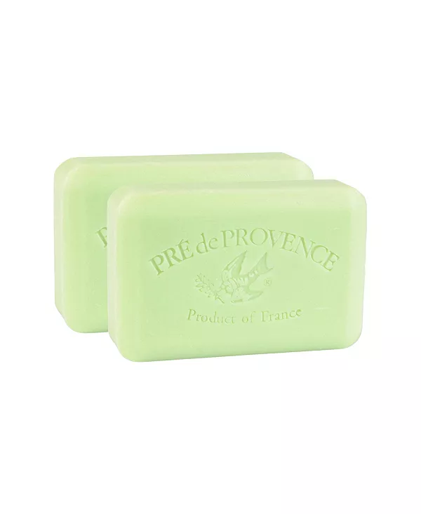 

Увлажняющее французское мыло Pre de Provence, 250 г, четырехкратное измельчение, стойкая, увлажняющая, с богатой и кремообразной пеной (набор из 2 шт.) European Soaps, cucumber