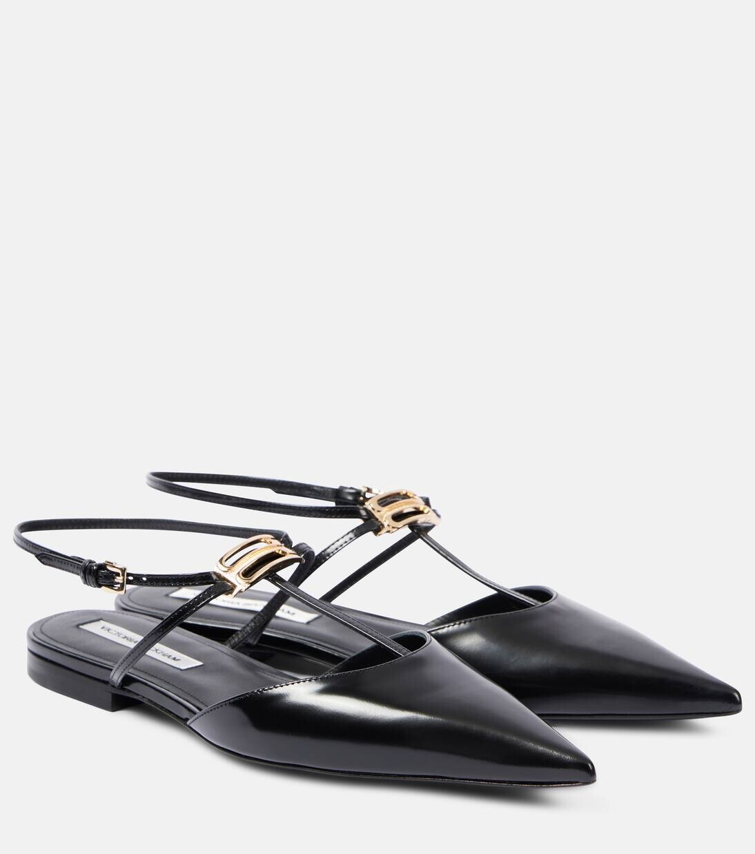 Туфли-лодочки из кожи с пряжкой B Buckle Victoria Beckham, черный