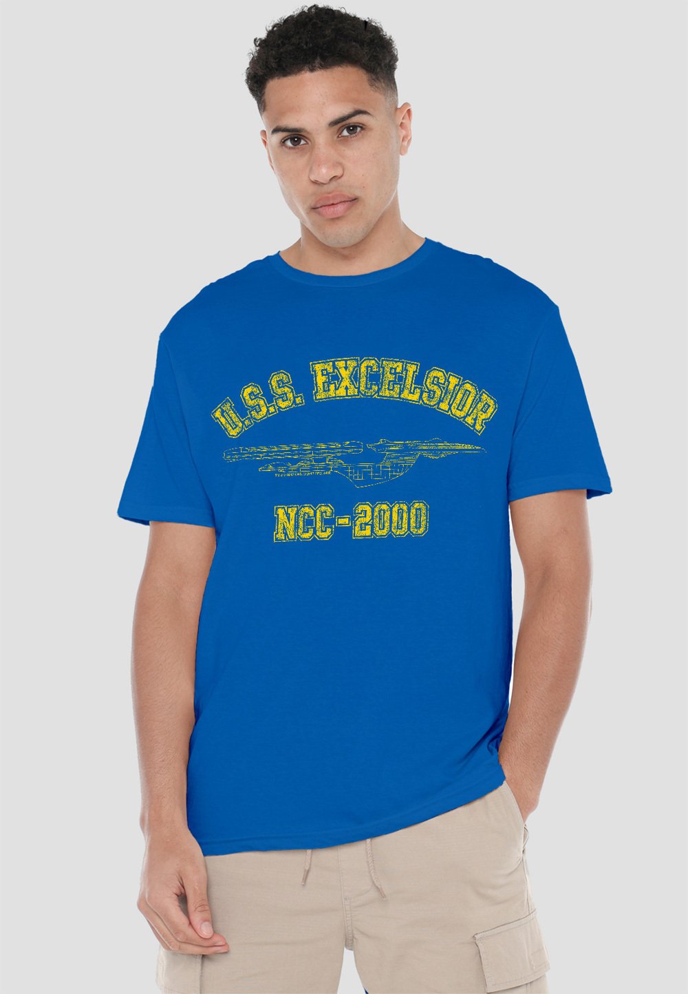

Футболка с принтом STAR TREK EXCELSIOR ATHLETIC Cotton Soul, синий