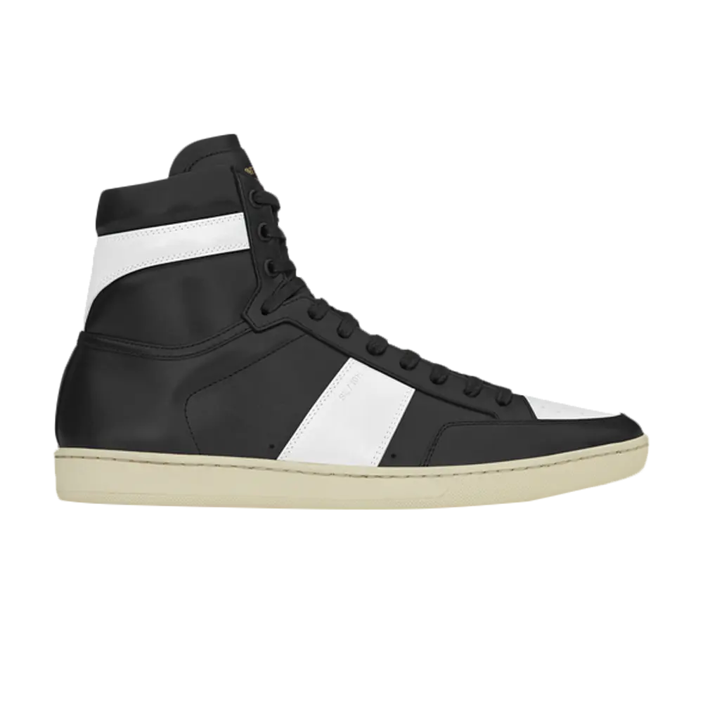 Высокие кроссовки Saint Laurent Signature Court Classic SL/10H High Top Sneaker, черный