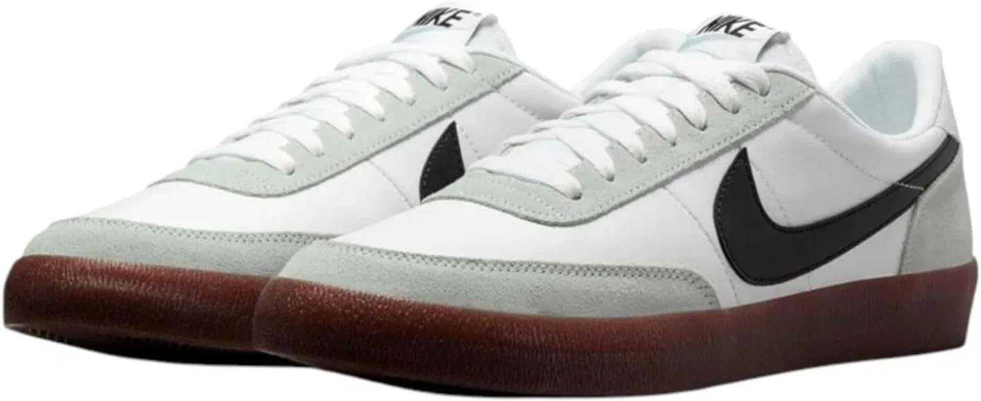 Мужские кожаные кроссовки Nike Killshot 2, White, Black, Light Silver, Rubber, Dark Brown — фото 2