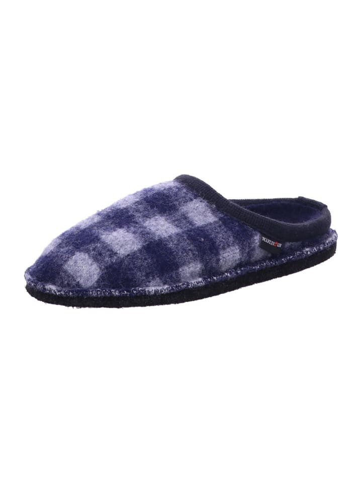 

Тапочки HAFLINGER Hauschuhe Herren Flair Plaid, синий