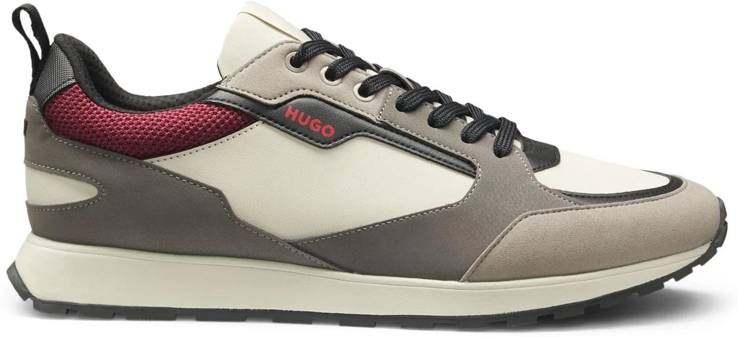 Мужские тапочки HUGO Icelin_Runn_pupes, Open Grey