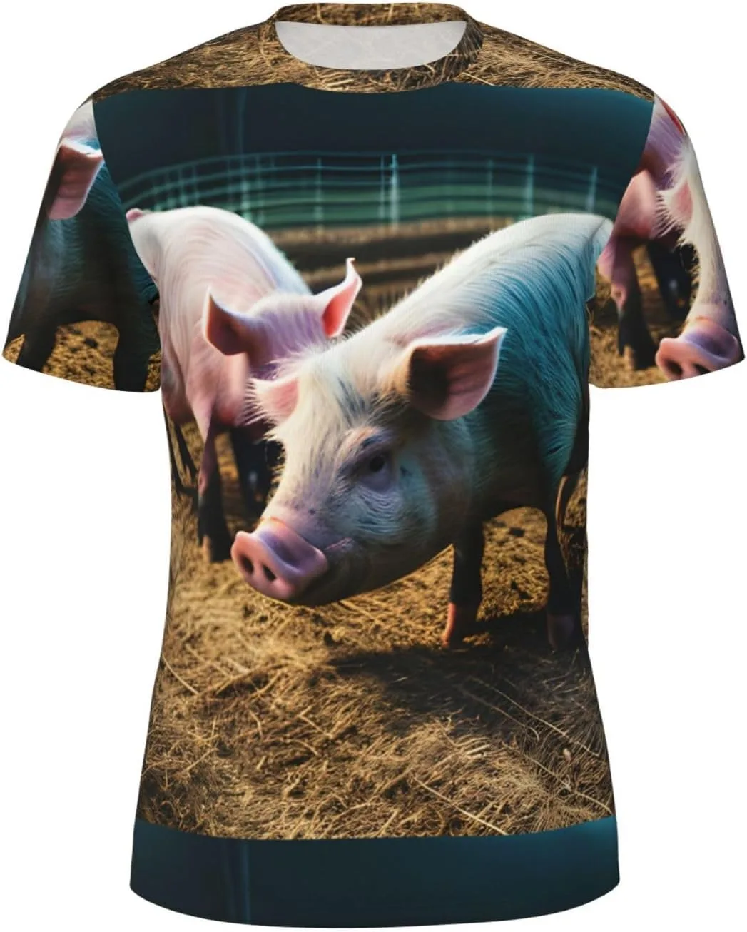 

Футболка Pigs in Farm мужская с коротким рукавом для бега и тренировок DRTGEDS