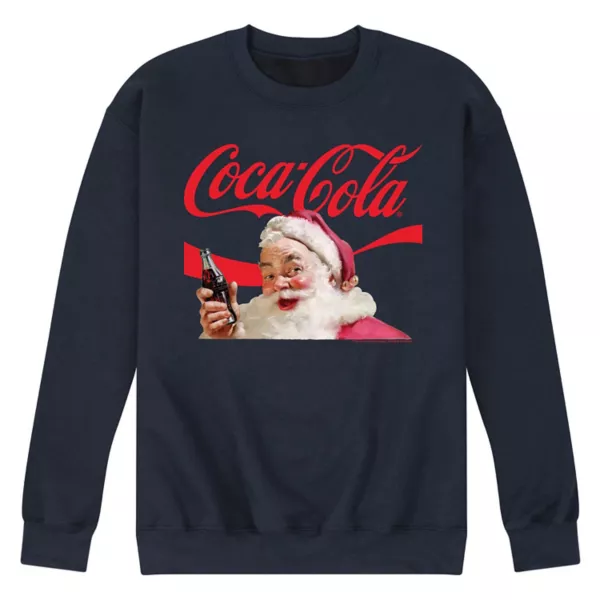 

Мужская толстовка Coca-Cola с Дедом Морозом Licensed Character, синий