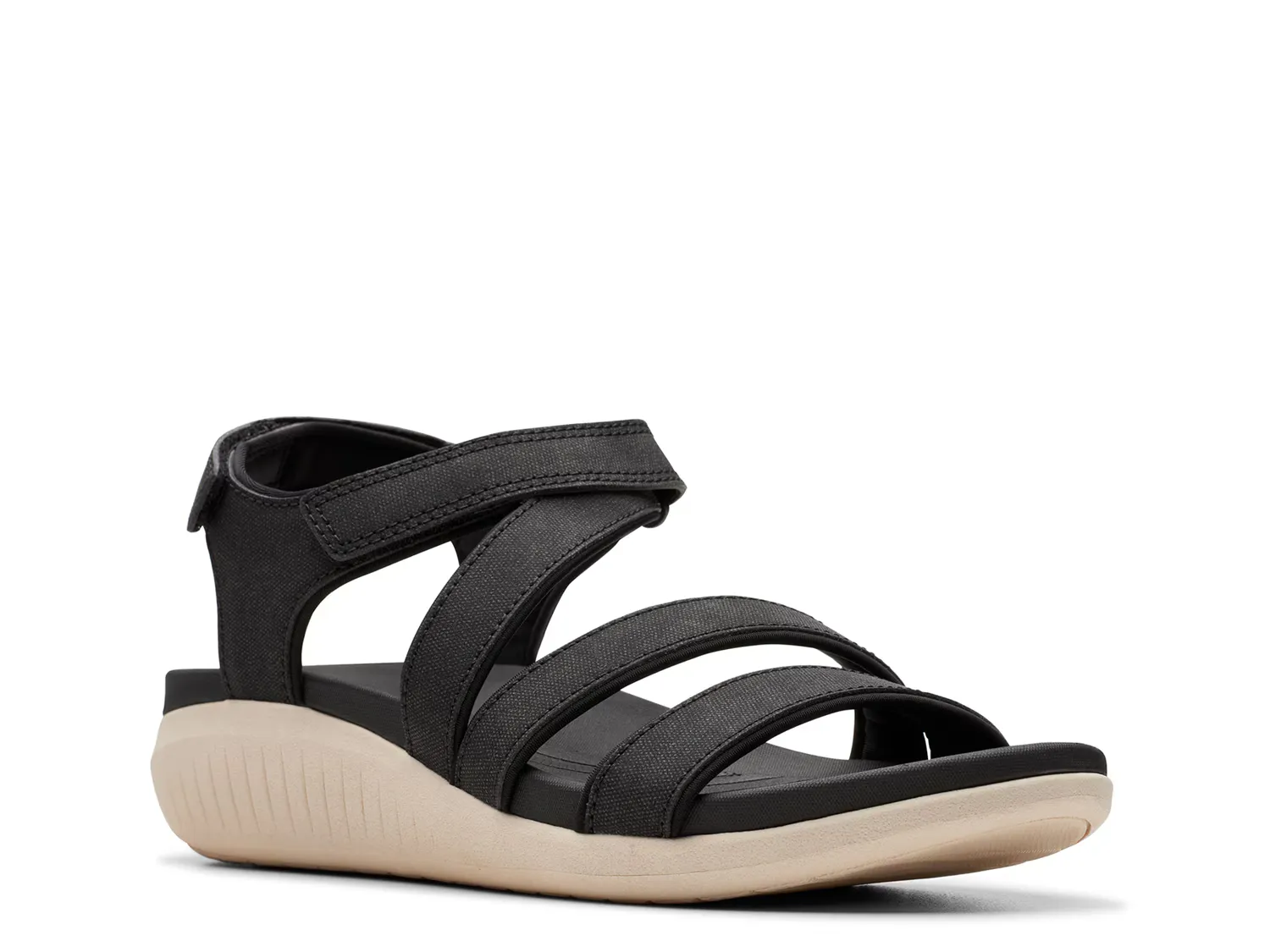 

Сандалии Cloudsteppers Glide Hi Ella Wedge Sandal Clarks, черный