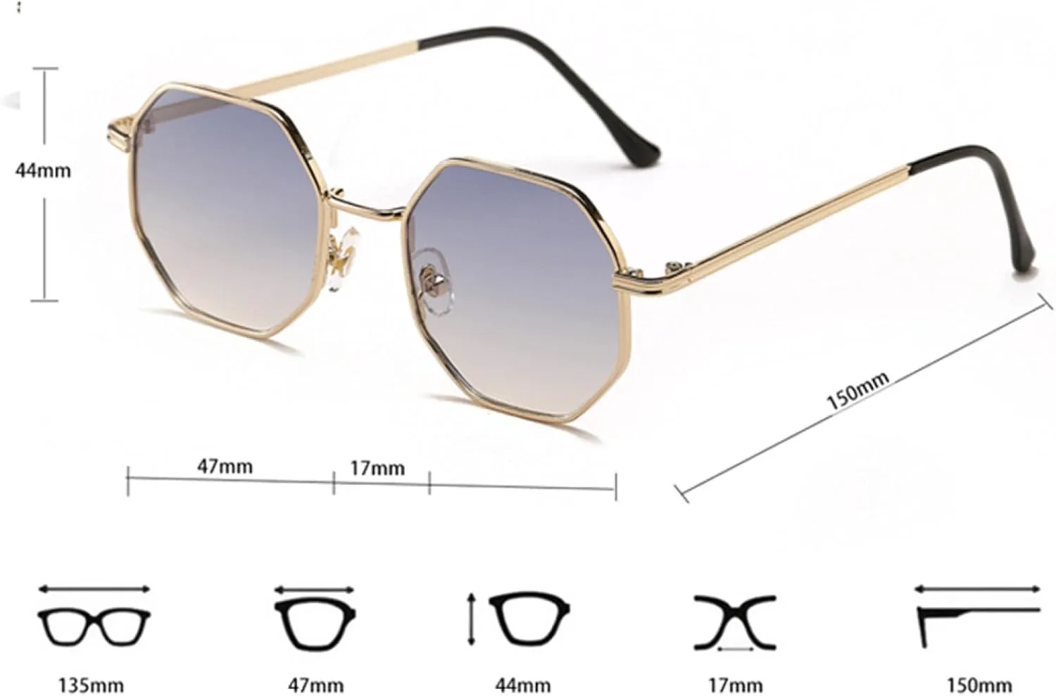 

Солнцезащитные очки женские, золотистые, черные, коричневые; солнцезащитные очки мужские, металлическая оправа, защита от УФ-излучения UV400 SZVVBKK, Gold With Green