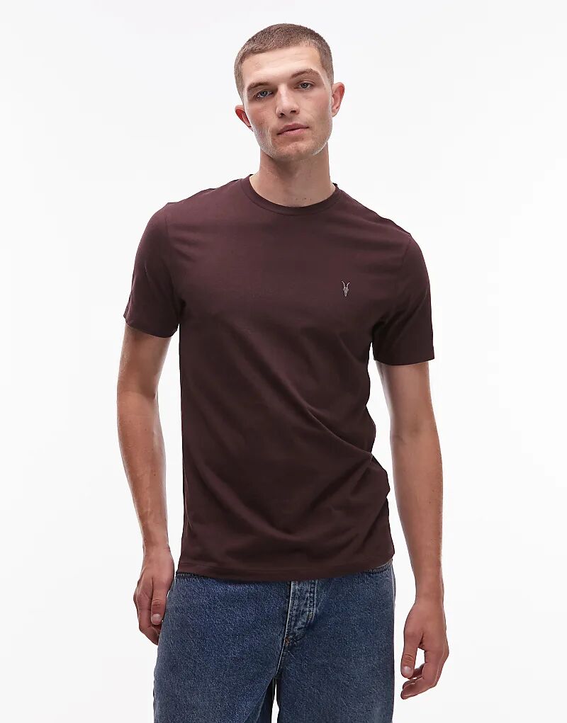 

Футболка Allsaints в цвете oxblood - BURGUNDY