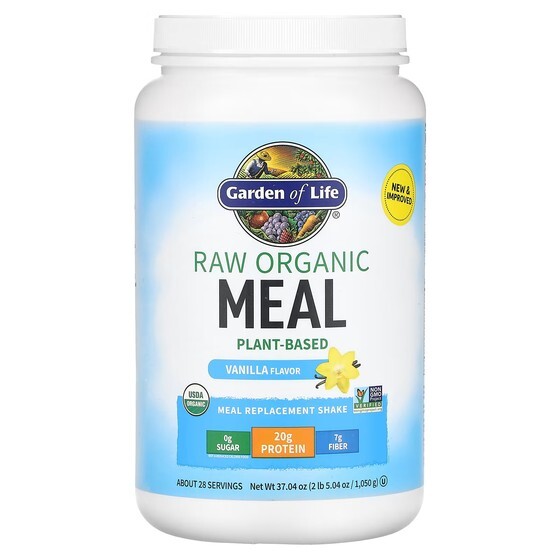 

Коктейль-заменитель пищи Garden of Life RAW Organic Meal, ваниль