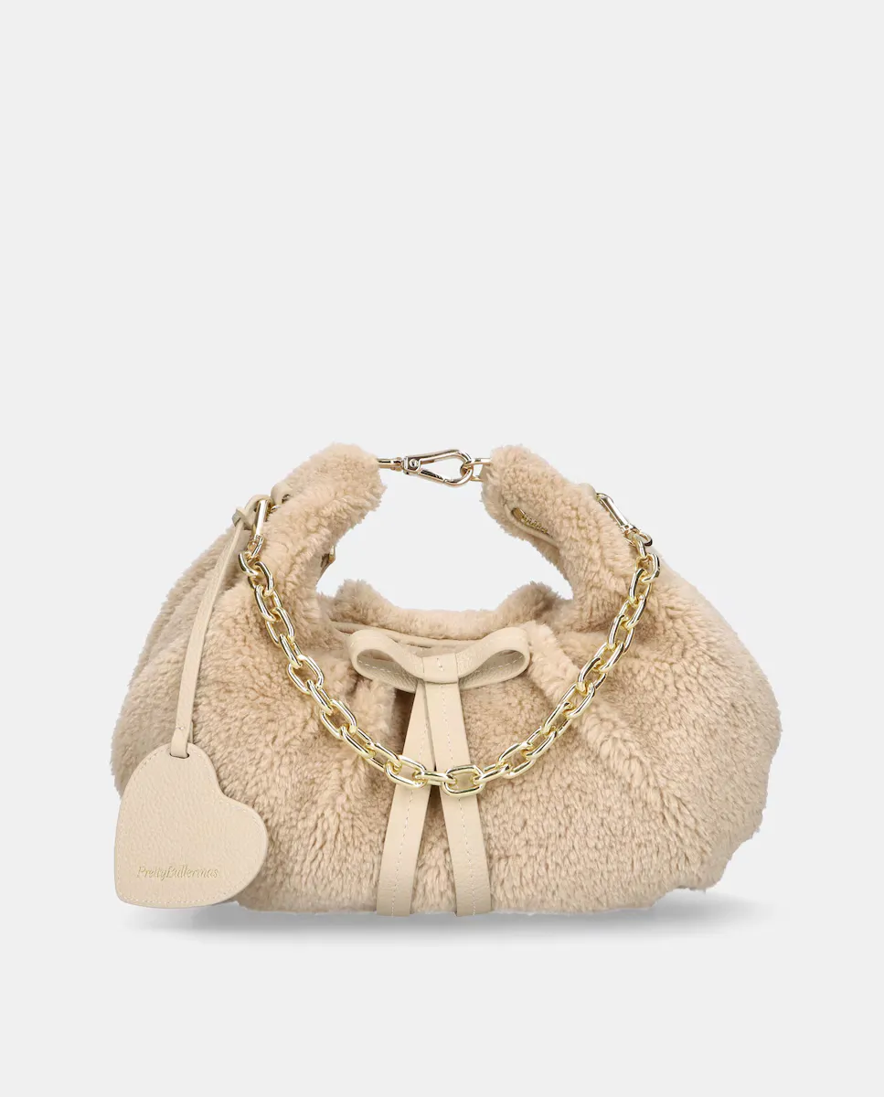 

Сумка через плечо из мягкой ткани с эффектом меха Pretty Ballerinas, коричневый