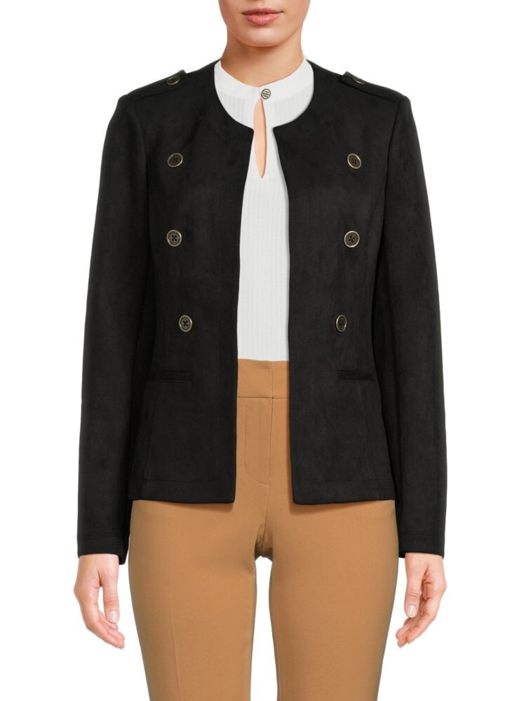 

Однотонный пиджак без воротника Tommy Hilfiger, черный