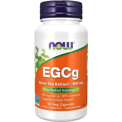 

Экстракт зеленого чая Now Foods EGCg 400 мг для здоровья клеток 90 капсул