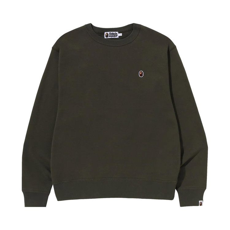 

Свитер BAPE Ape Head One Point Relaxed Fit Crewneck, Olivedrab