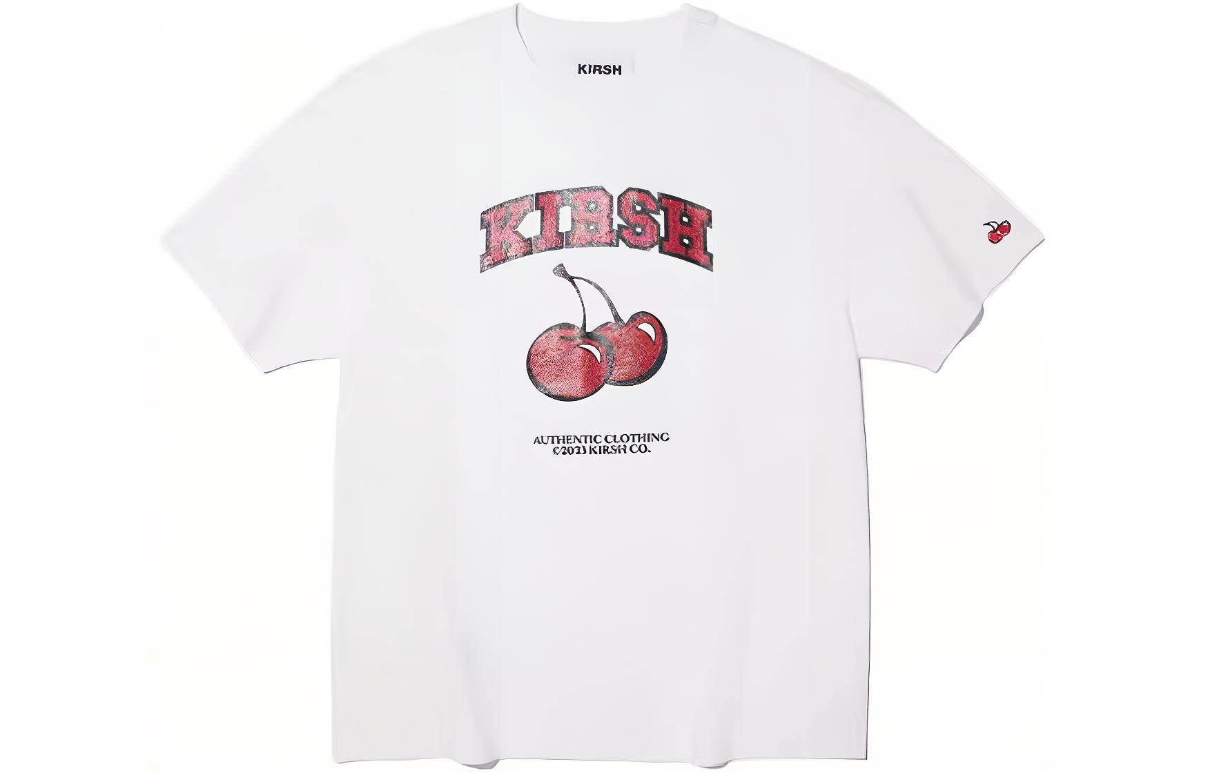 

Футболки Unisex с круглым вырезом, умеренно прямого кроя Kirsh, белый