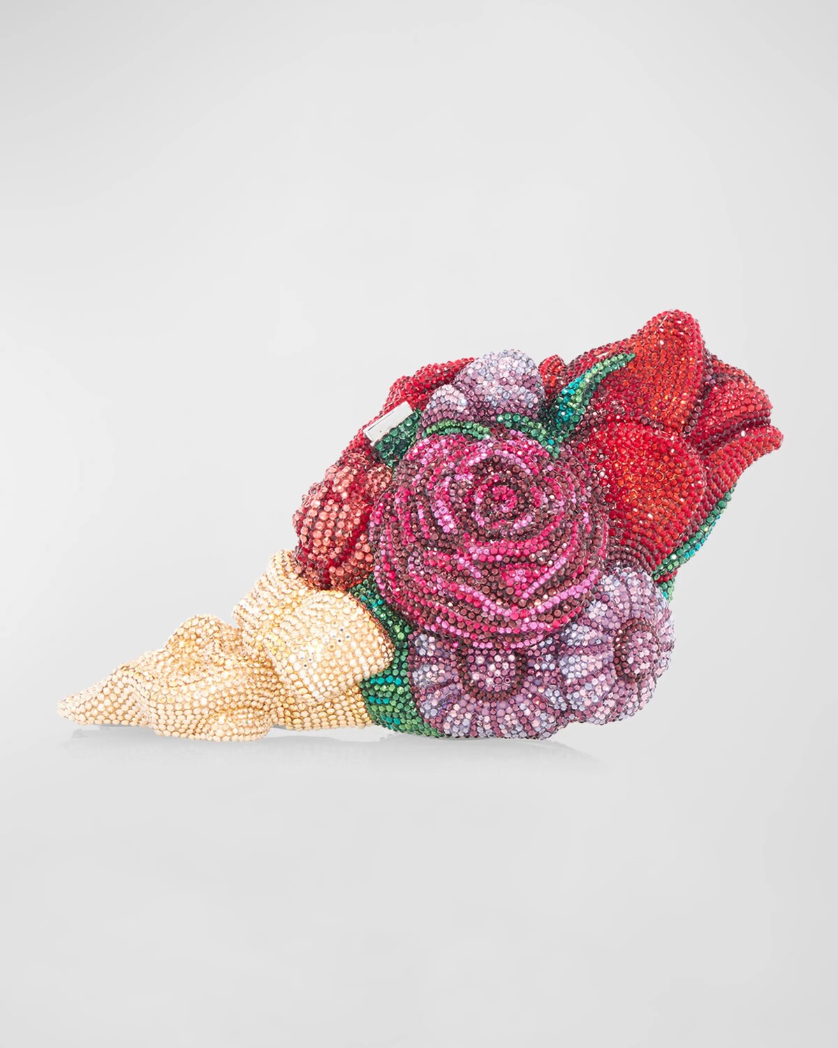 

Клатч Corsage Roses с ремешком-цепочкой Judith Leiber Couture, цвет Silver Siam Multi