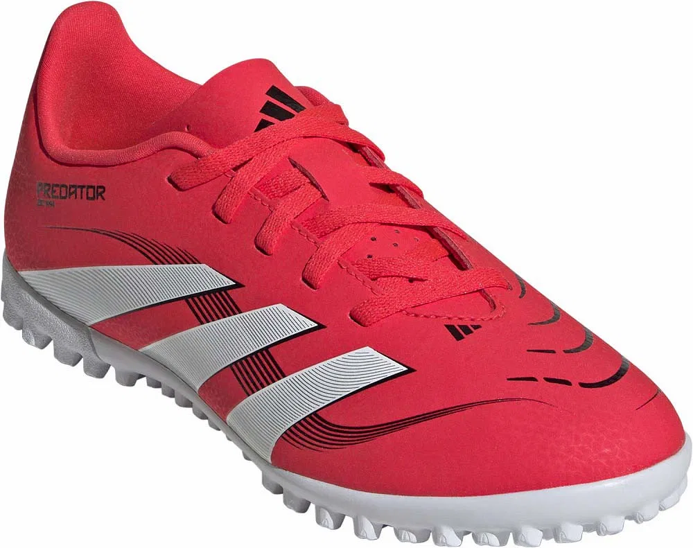 Детские футбольные бутсы Adidas Predator Club TF, красный, размер 21.5cm - 34 RU