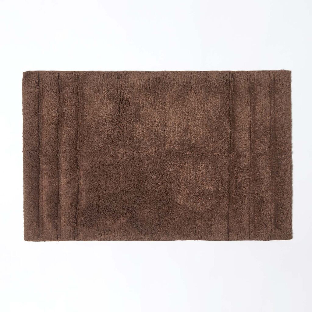 

HOMESCAPES Коврик для ванной Spa Supreme Brown, коричневый