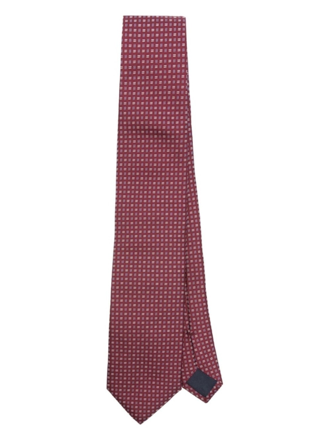 

Corneliani галстук с геометрическим жаккардом, красный