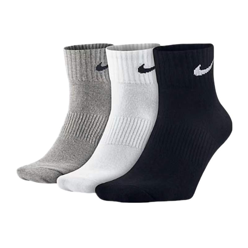 Три пары носков Dri-Fit для детей Nike, серый/белый/черный — фото 2