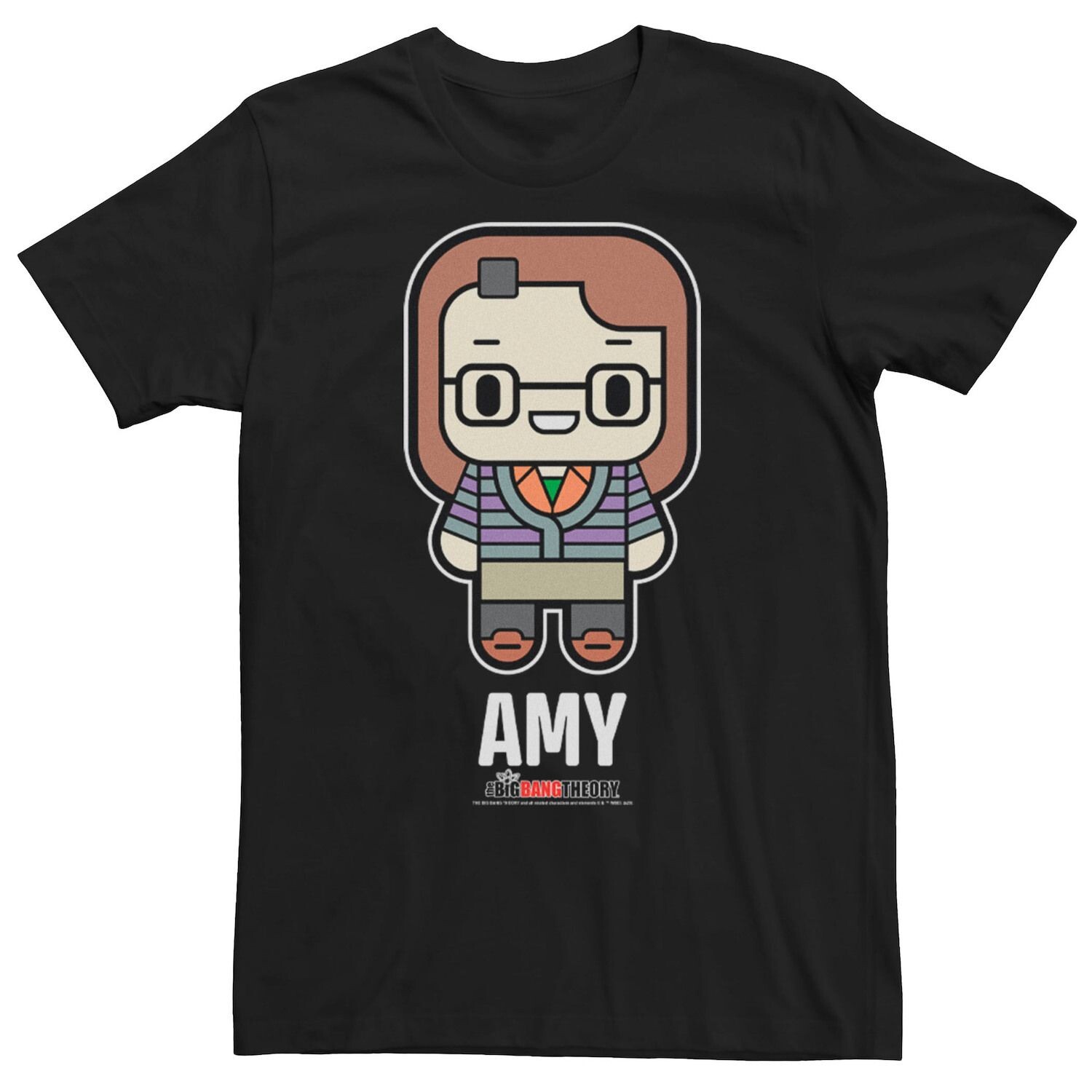 

Мужская футболка «Теория большого взрыва» в стиле чиби Amy Licensed Character