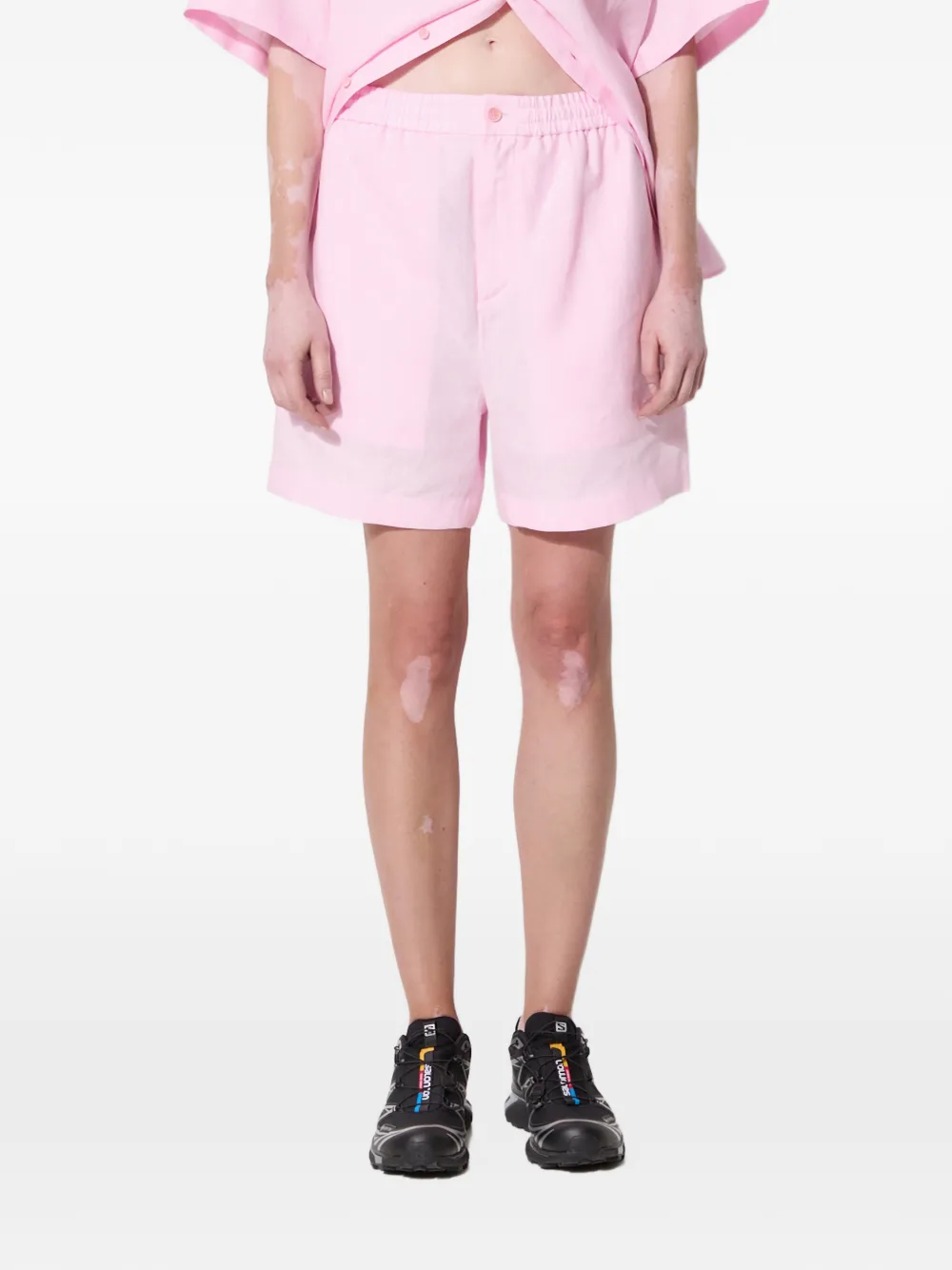 

Шорты на резинке Pangaia, розовый