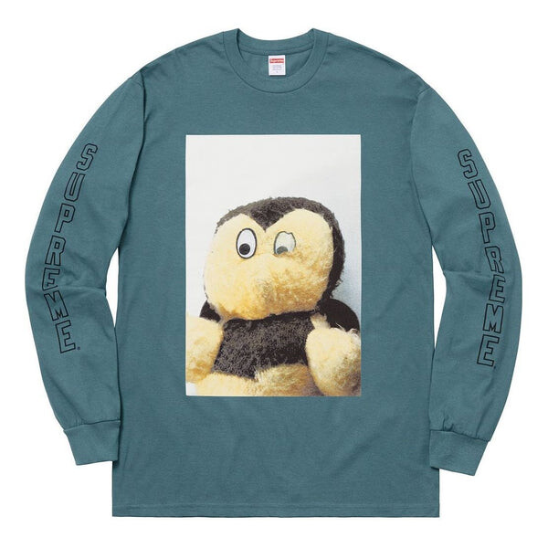 

Футболка fw18 mike kelley ahhyouth ls slate tee Supreme, синий