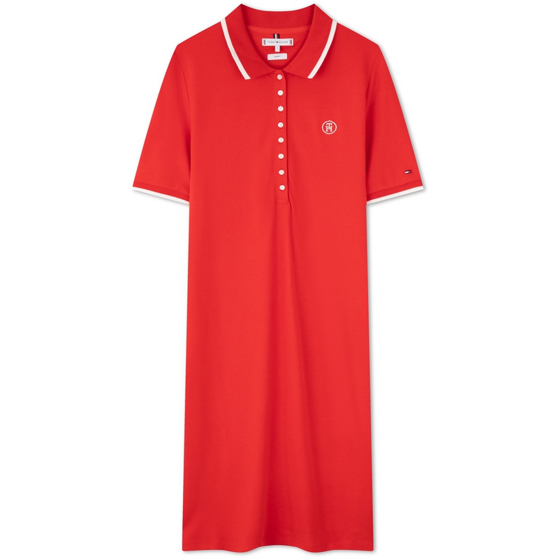 

Женское платье с коротким рукавом Tommy Hilfiger, красный