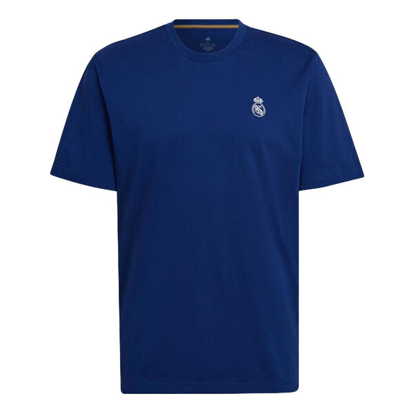 

Футболка adidas Real Q2 Hc Tee Casual Sports Real Madrid Soccer/Football Short Sleeve Blue, мультиколор