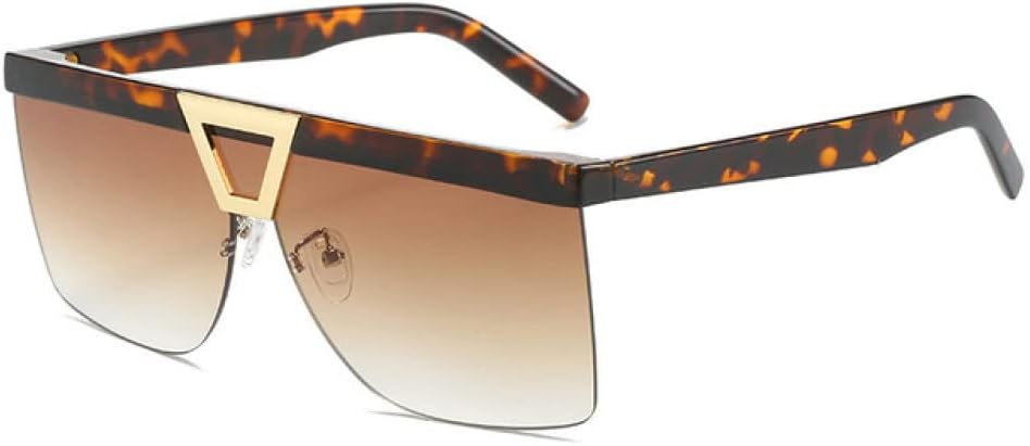 

Солнцезащитные очки без оправы для женщин, прозрачные, с градиентным переходом, солнцезащитные очки для мужчин, женские очки с защитой от УФ-излучения UV400 XLUMIO, Leopard