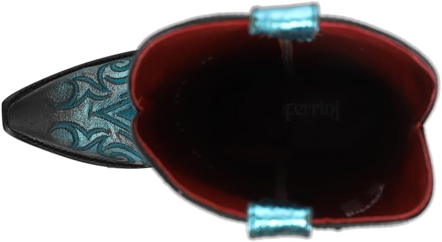 Мужские повседневные ботинки Ferrini Mens Nash с вышивкой, круглый носок, без застежки, средней высоты - коричневые, белые Ferrini Italia — фото 4