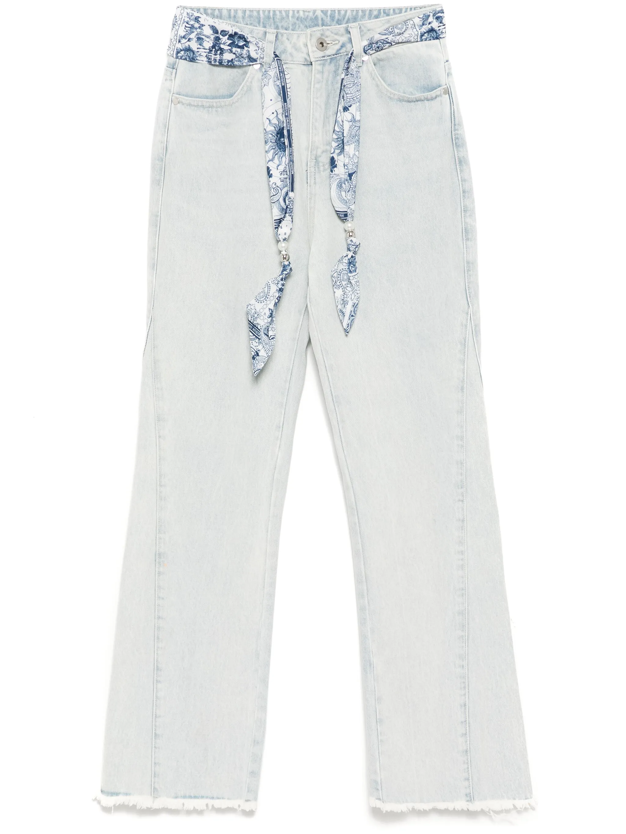 

Джинсы с декоративным платком Musium Div., синий