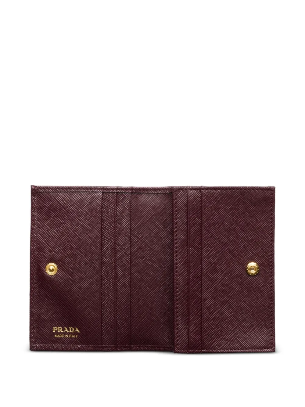 Кошелек из сафьяновой кожи Prada, коричневый — фото 4