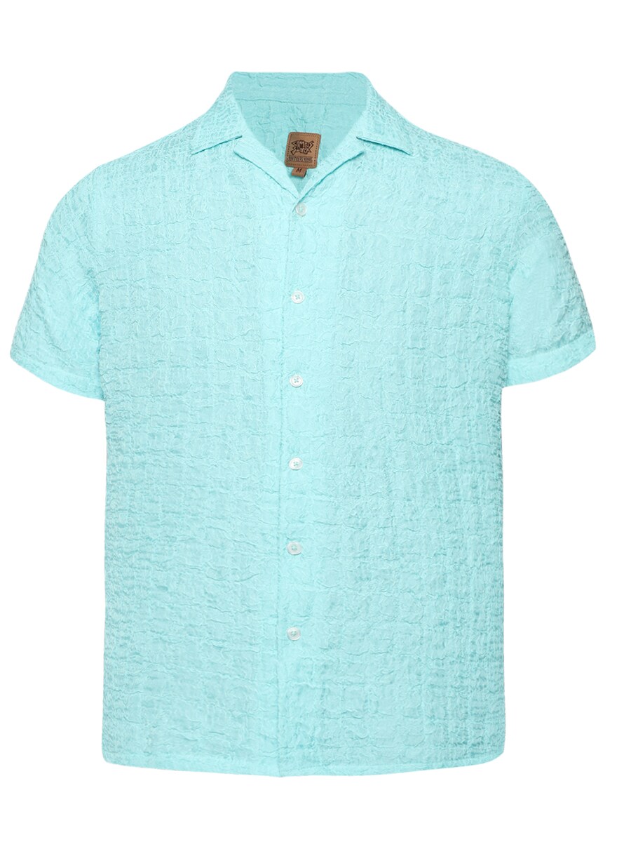 

Рубашка на пуговицах классического кроя Campus Sutra Jesus, бирюзовый