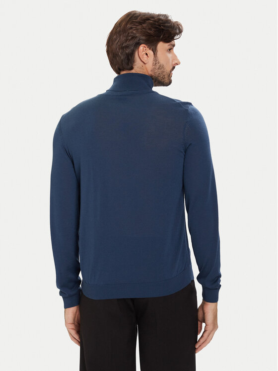 Водолазка slim fit Musso-P 50468262 Boss, синий — фото 3