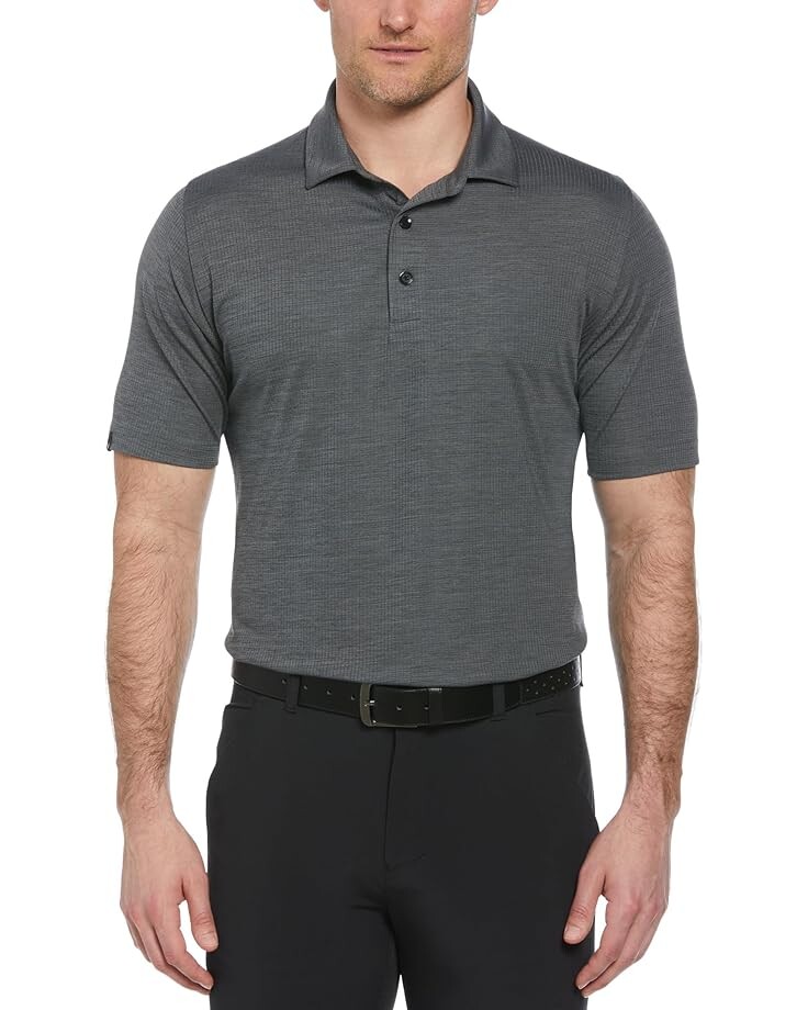 

Поло Callaway Classic Jacquard Short Sleeve Polo, цвет Caviar