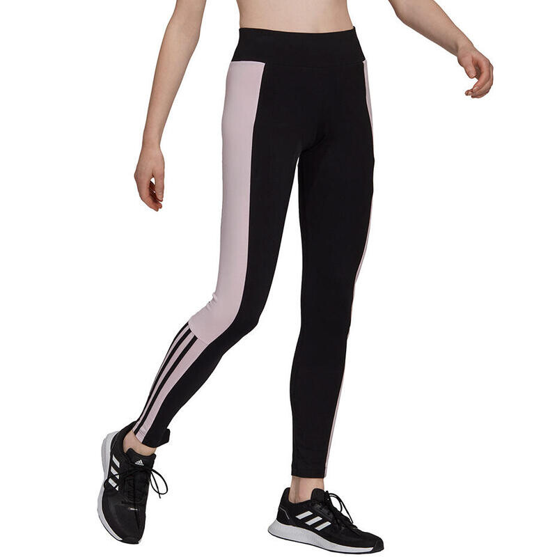 Спортивные леггинсы Adidas, цвет schwarz/rosa/bonbonrosa — фото 2