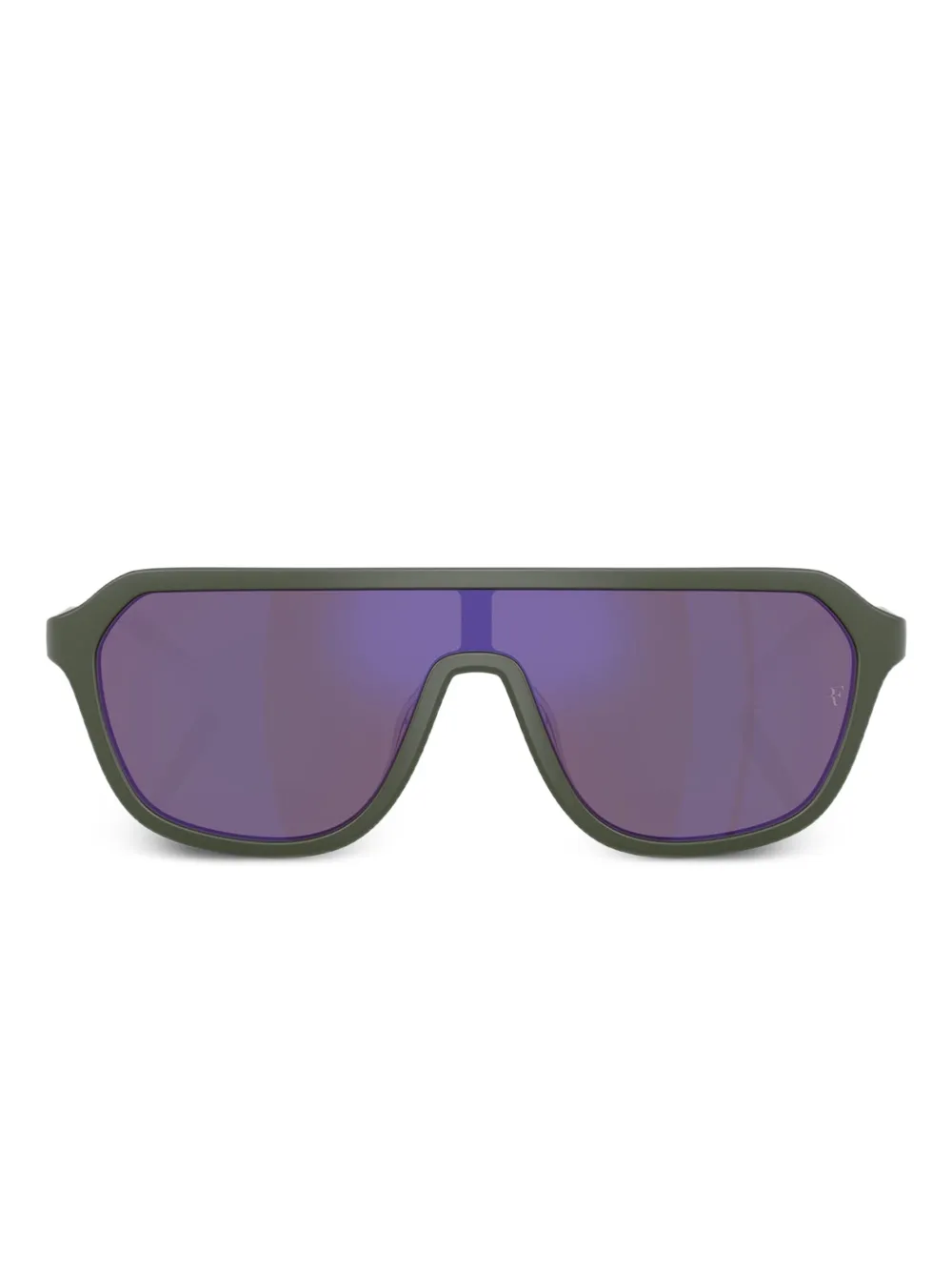 

Солнцезащитные очки в геометричной оправе Oliver Peoples, зеленый