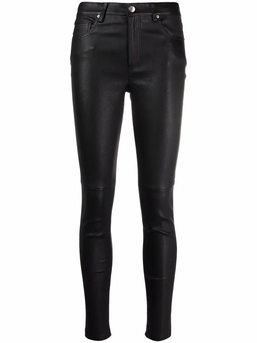 

Кожаные брюки скинни Zaslim Iro, черный