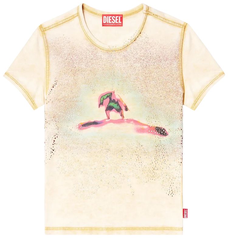 

Майка Diesel T-UNCUTIES-LONG-S10, кремовый