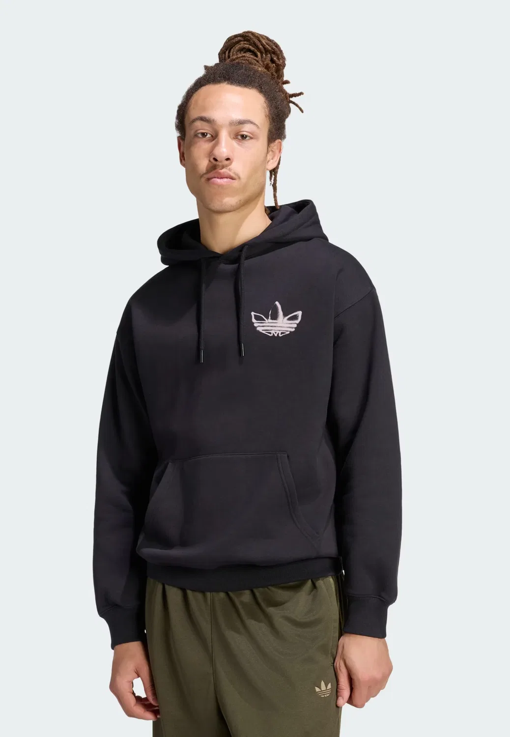 Толстовка Adidas Originals Powder Tongue черного цвета — фото 3