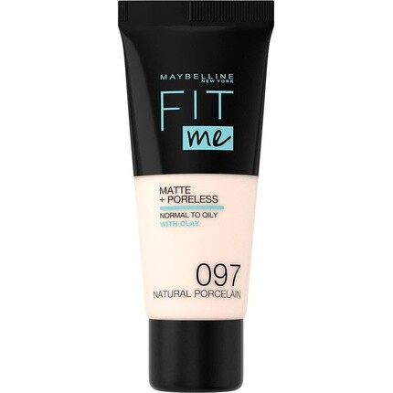 

Тональный крем Maybelline Fit Me Matte & Poreless с полным покрытием, растушевываемый для нормальной и жирной кожи, 30 мл Maybelline New York